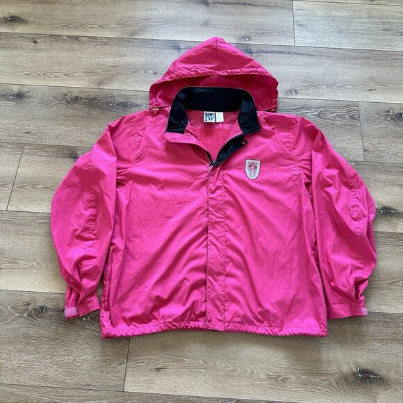 Vintage Nike Jacket Womens XL Pink International Windbreaker 90s - Picture 7 of 7